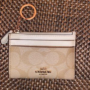 Used coach keychain wallet